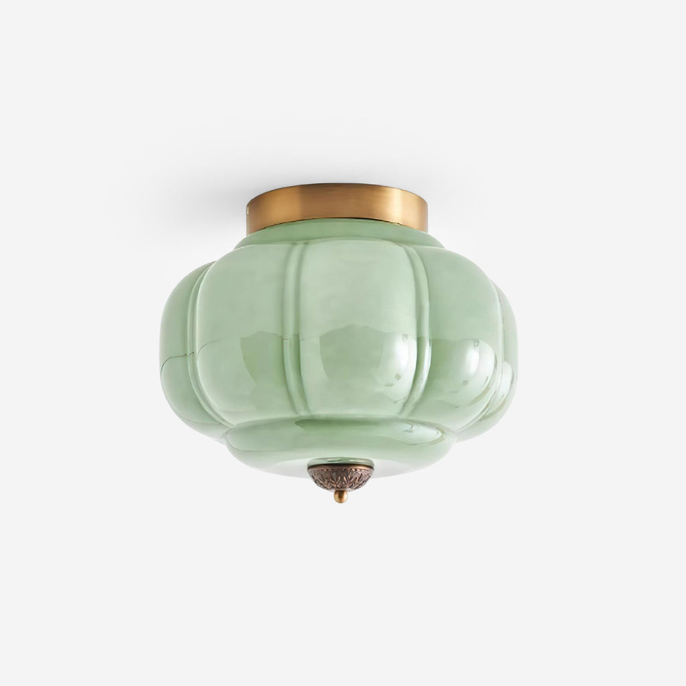 Elyra Lampe de Plafond en Verre Vert - Neutralighting