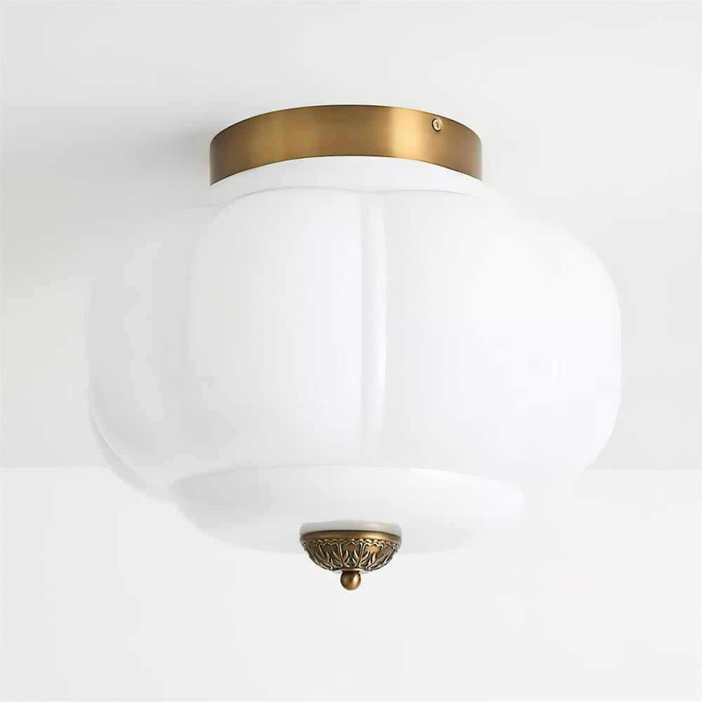 Elyra Lampe de Plafond en Verre Vert - Neutralighting