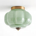 Elyra Lampe de Plafond en Verre Vert - Neutralighting