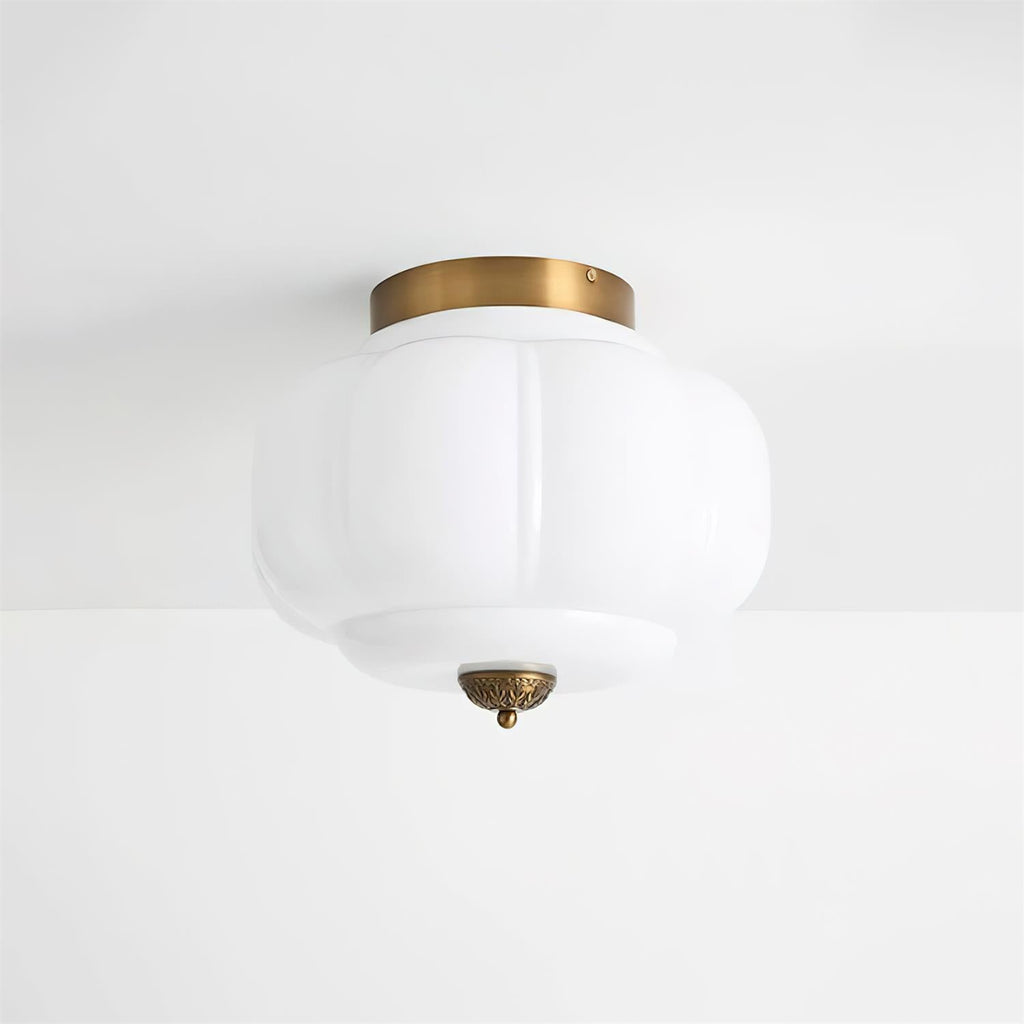 Elyra Lampe de Plafond en Verre Vert - Neutralighting