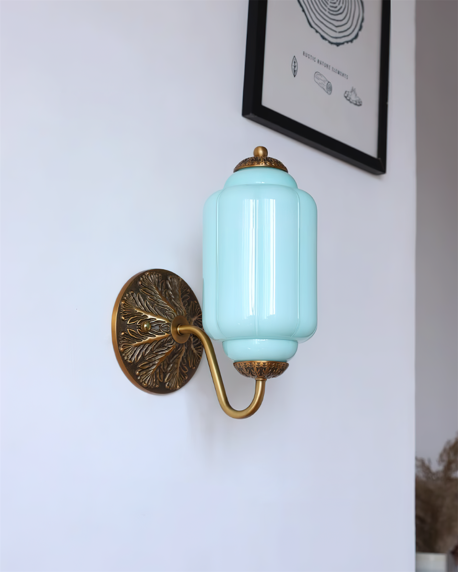 Melvane Applique murale vintage en verre rose - Neutralighting