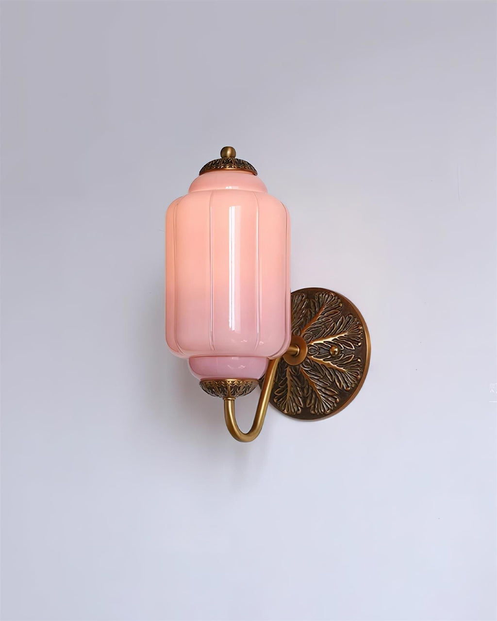 Melvane Applique murale vintage en verre rose - Neutralighting