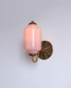 Melvane Applique murale vintage en verre rose - Neutralighting