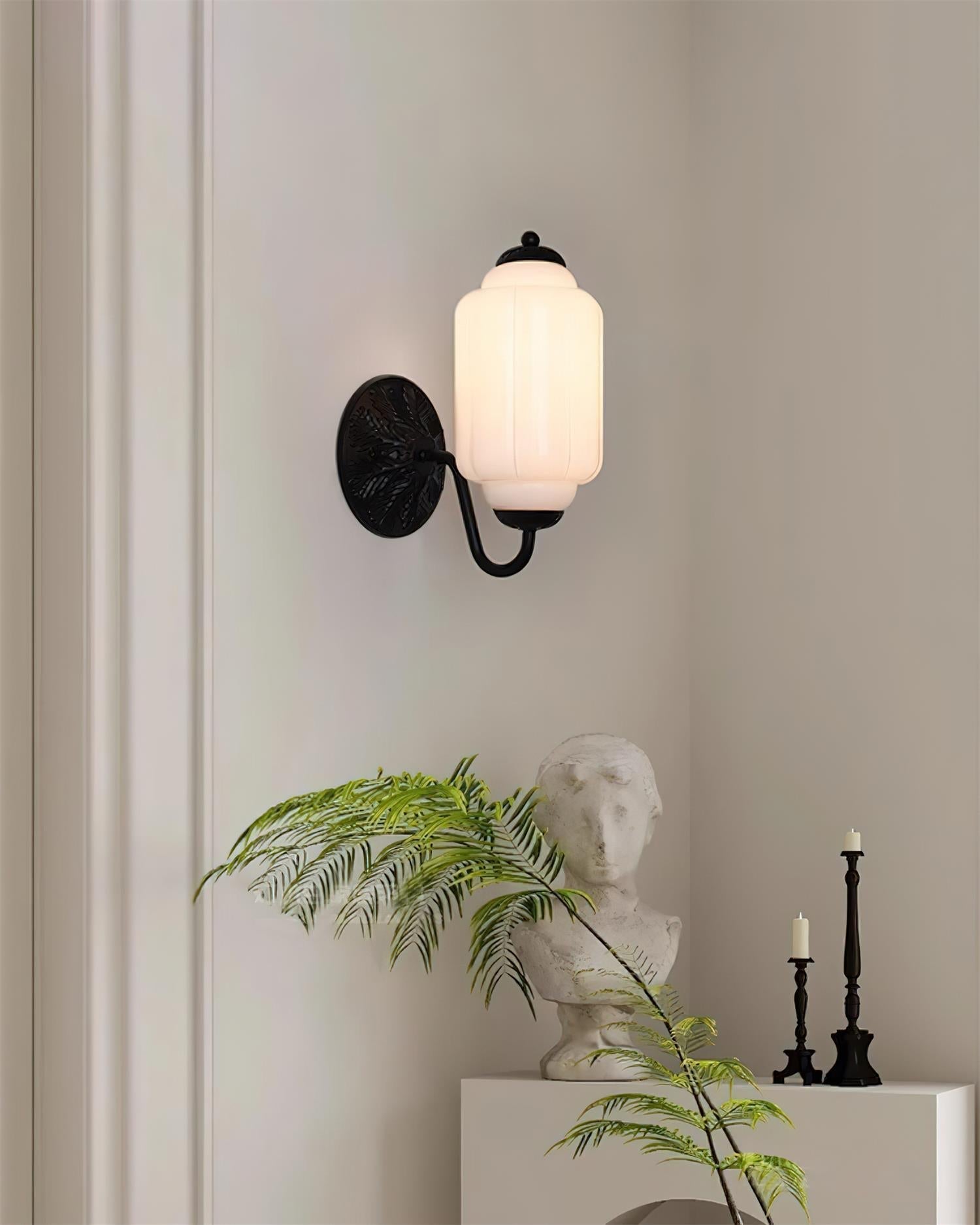 Melvane Applique murale vintage en verre rose - Neutralighting