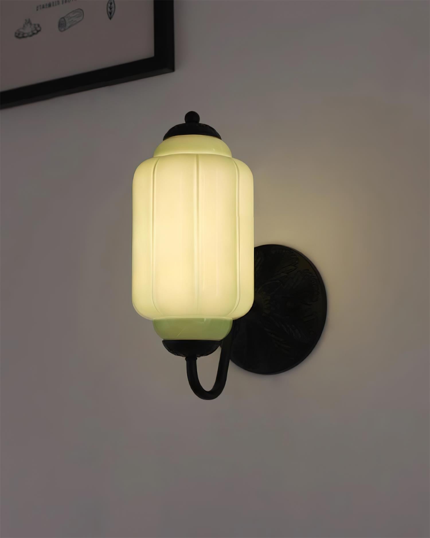 Melvane Applique murale vintage en verre rose - Neutralighting