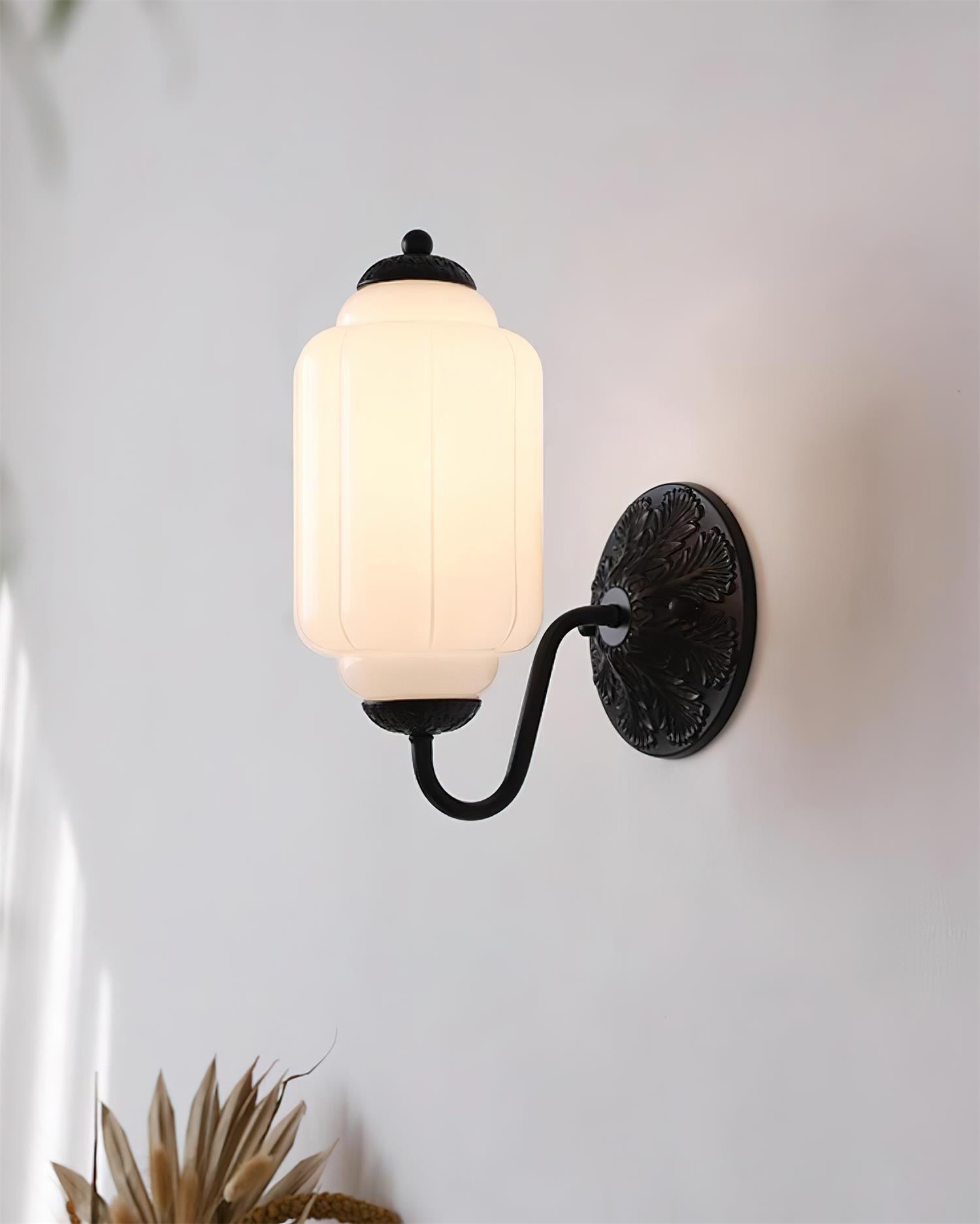 Melvane Applique murale vintage en verre rose - Neutralighting