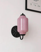 Melvane Applique murale vintage en verre rose - Neutralighting
