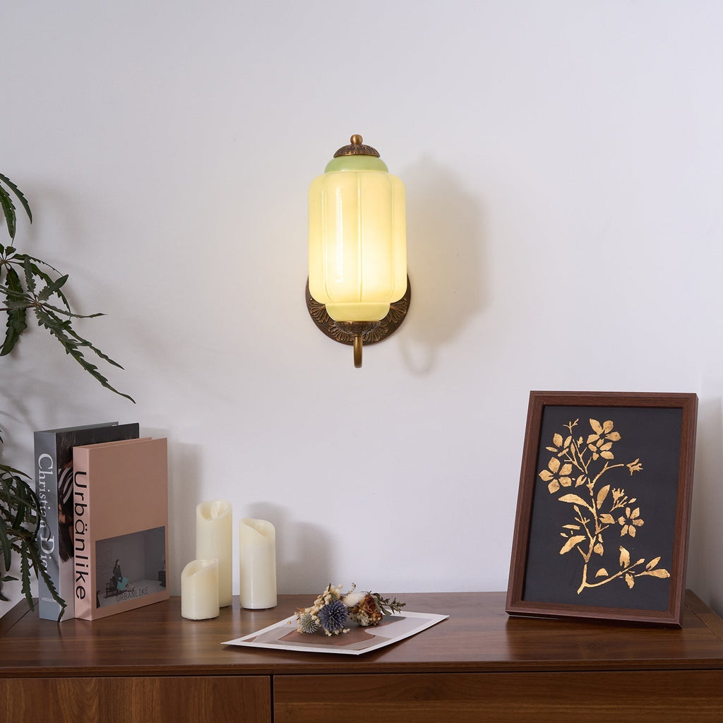 Melvane Applique murale vintage en verre rose - Neutralighting