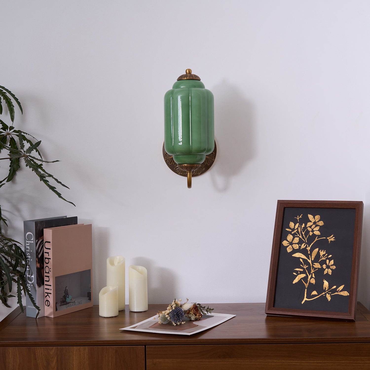 Melvane Applique murale vintage en verre rose - Neutralighting
