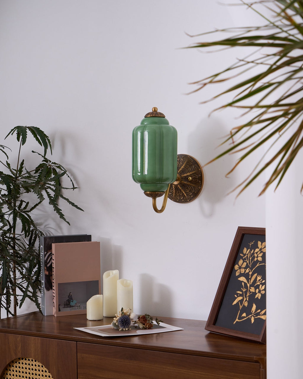 Melvane Applique murale vintage en verre rose - Neutralighting