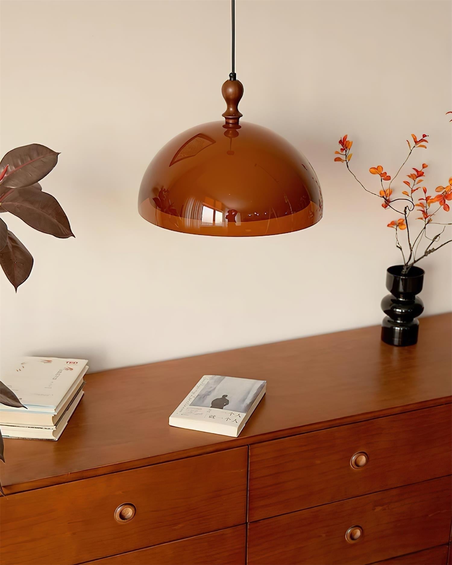 Solven Suspension en forme de dôme en verre ambré - Neutralighting