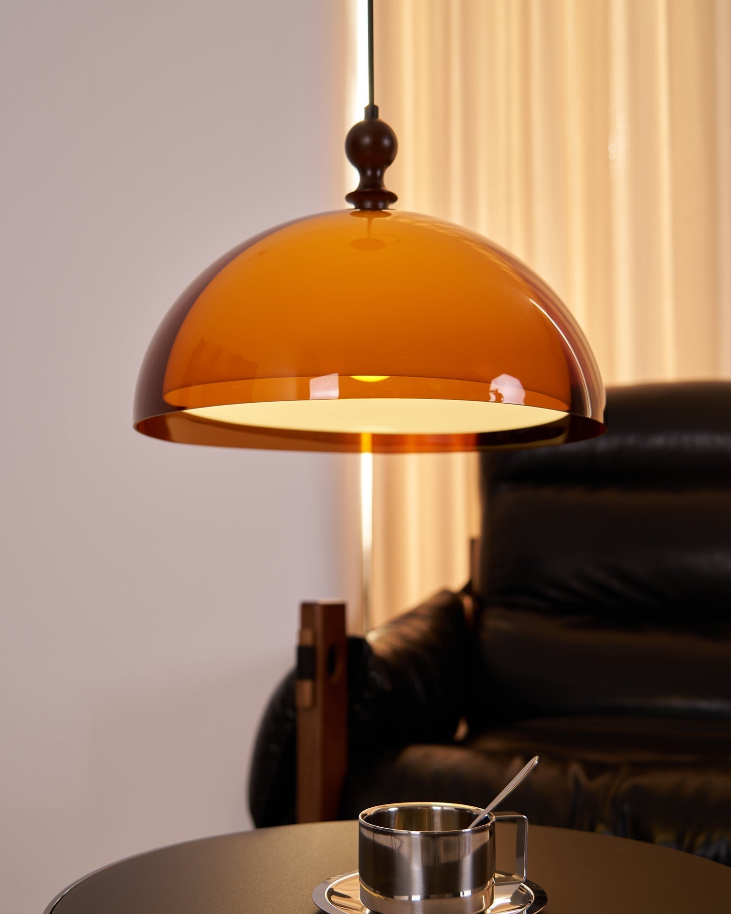 Solven Suspension en forme de dôme en verre ambré - Neutralighting
