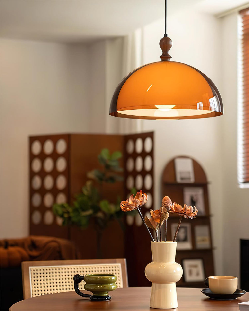 Solven Suspension en forme de dôme en verre ambré - Neutralighting