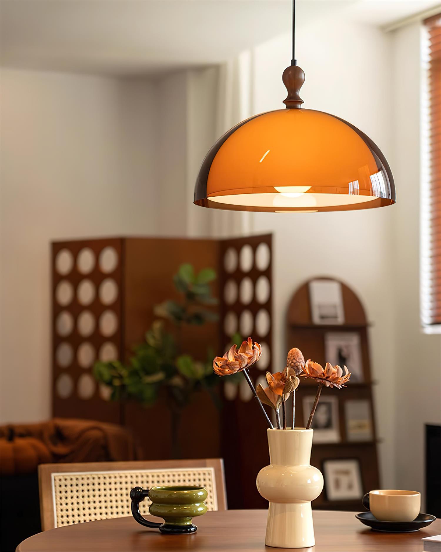 Solven Suspension en forme de dôme en verre ambré - Neutralighting
