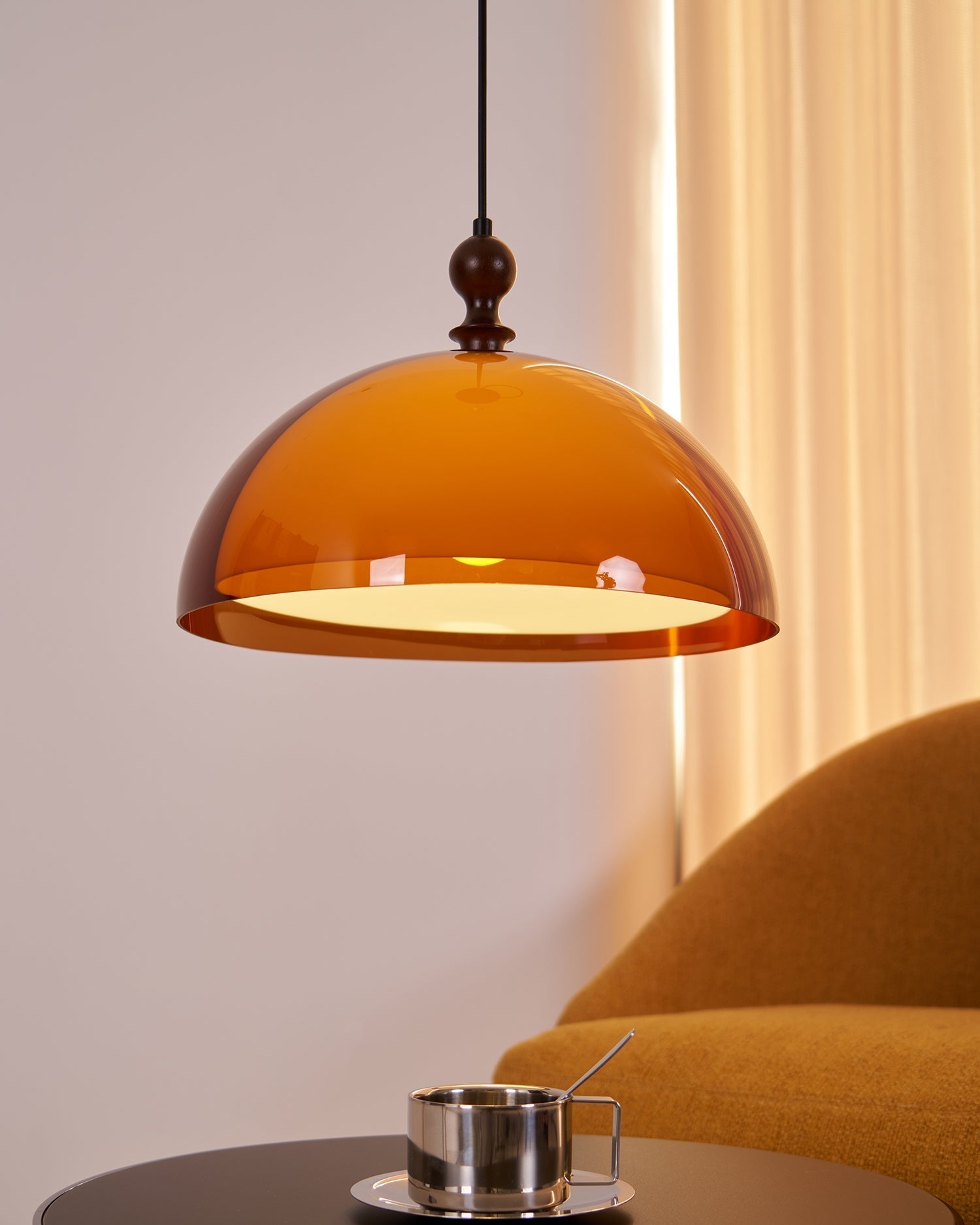 Solven Suspension en forme de dôme en verre ambré - Neutralighting