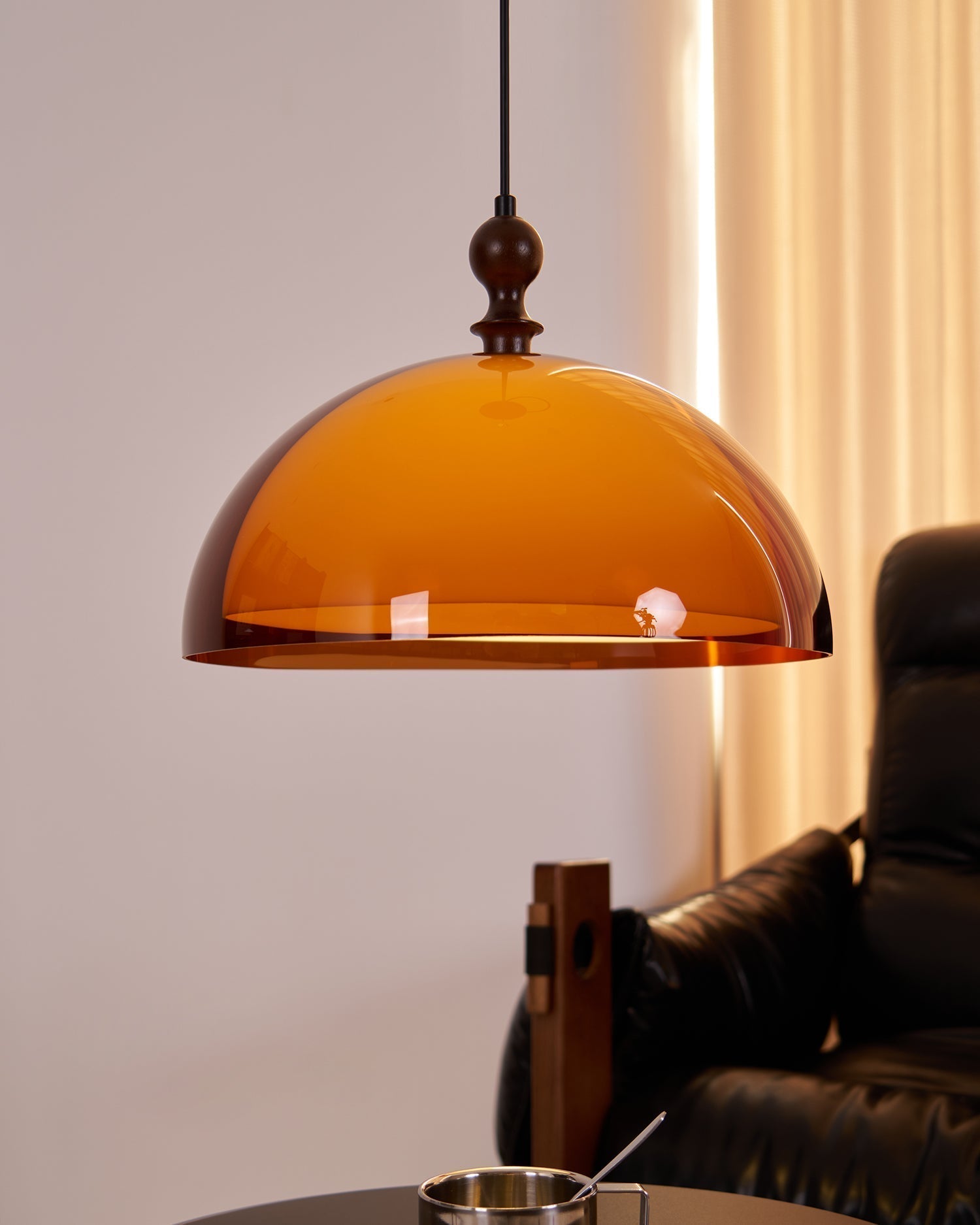 Solven Suspension en forme de dôme en verre ambré - Neutralighting
