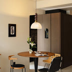 Avshaara Suspension en Tissu Vintage et Bois - Neutralighting