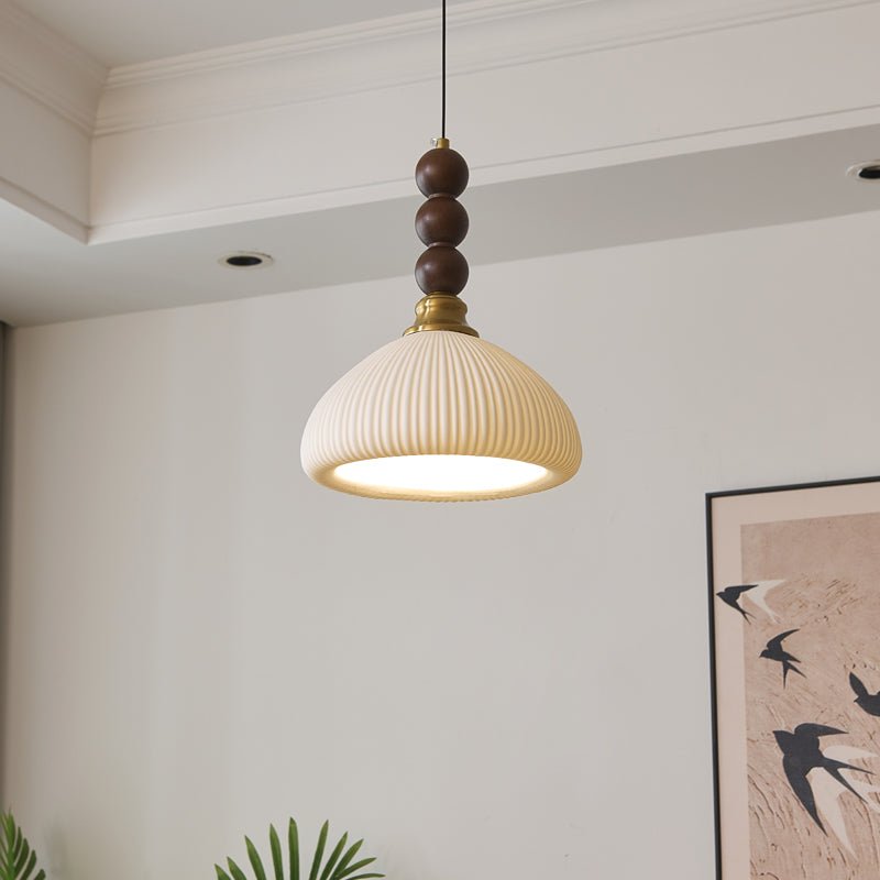 Avshaara Suspension en Tissu Vintage et Bois - Neutralighting