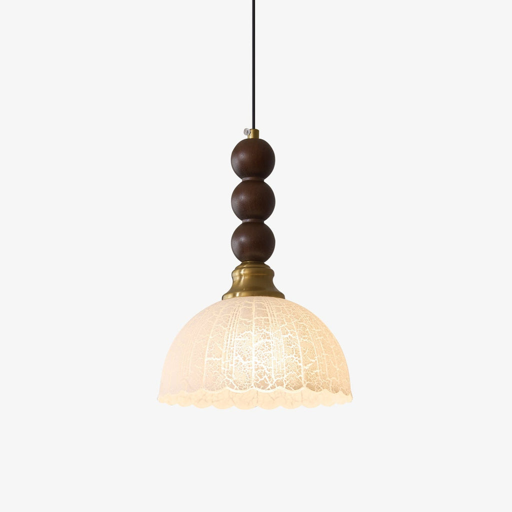 Avshaara Suspension en Tissu Vintage et Bois - Neutralighting