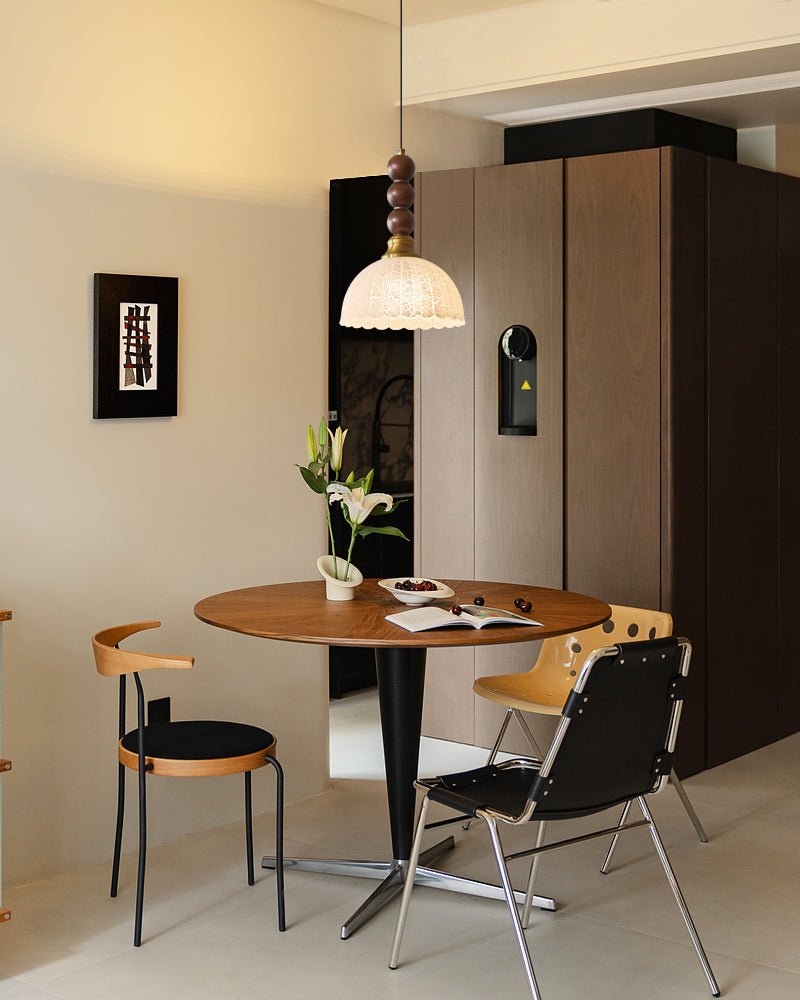 Avshaara Suspension en Tissu Vintage et Bois - Neutralighting