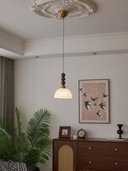 Avshaara Suspension en Tissu Vintage et Bois - Neutralighting