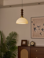 Avshaara Suspension en Tissu Vintage et Bois - Neutralighting