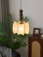 Avshaara Suspension en Tissu Vintage et Bois - Neutralighting