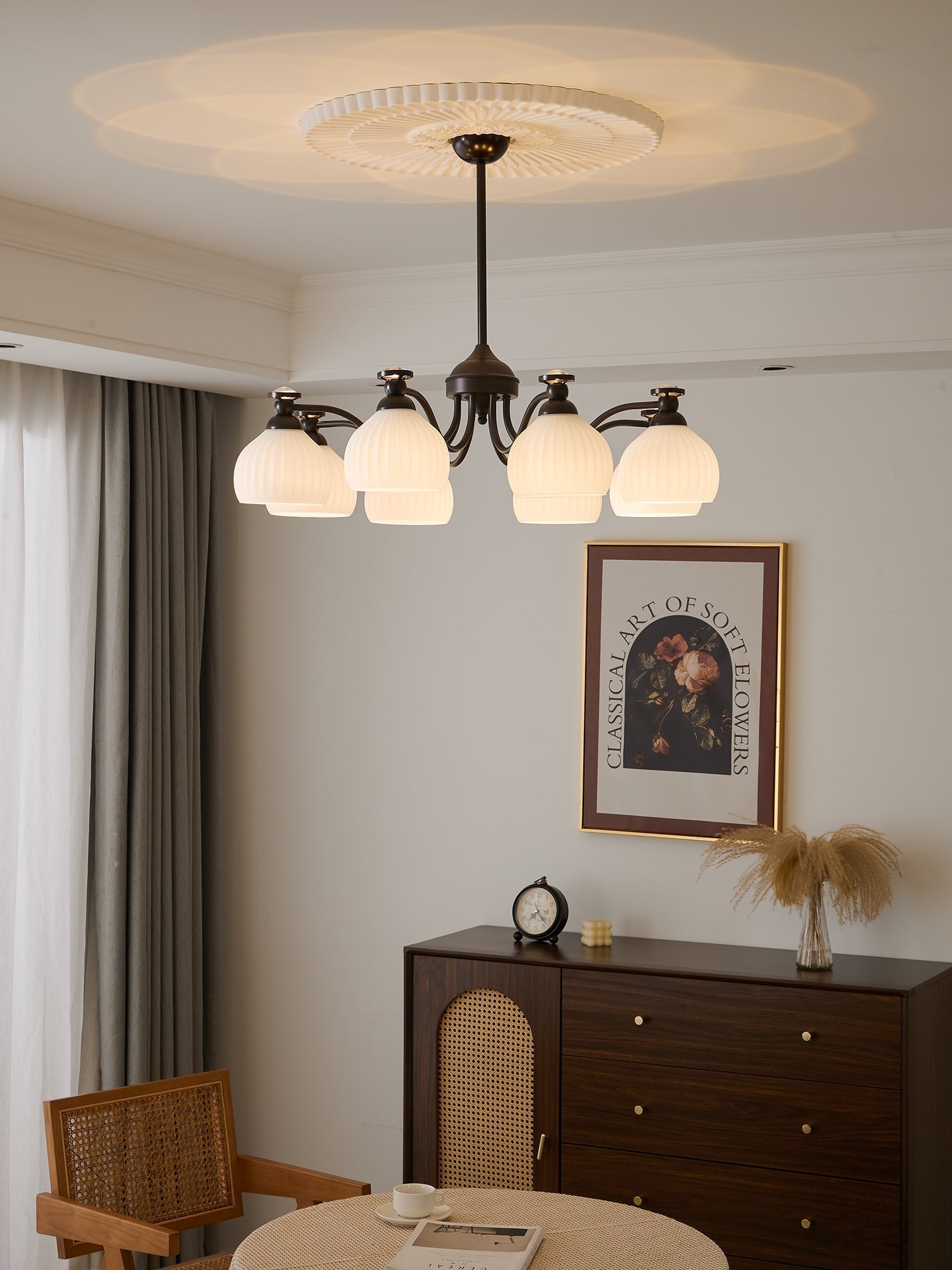 Calaeor Chandelier Premium Élégance en Verre - Neutralighting