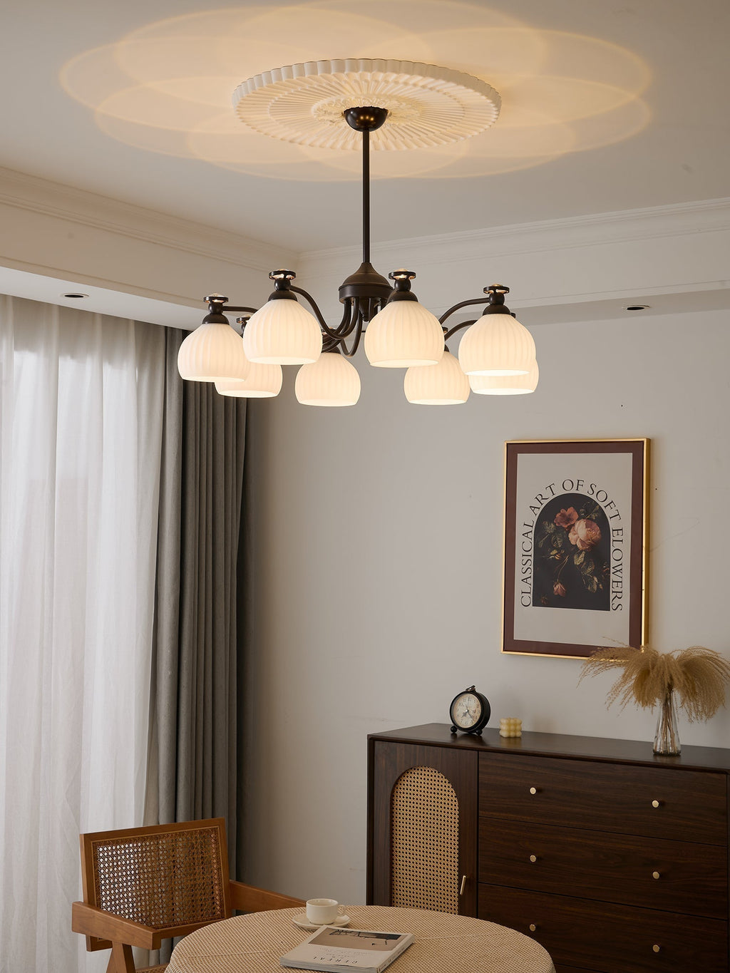 Calaeor Chandelier Premium Élégance en Verre - Neutralighting