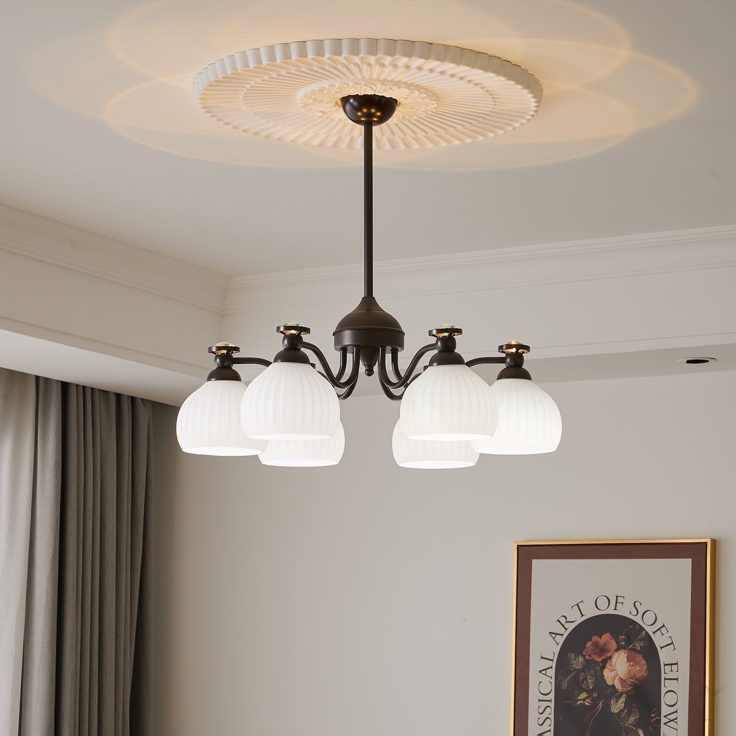 Calaeor Chandelier Premium Élégance en Verre - Neutralighting