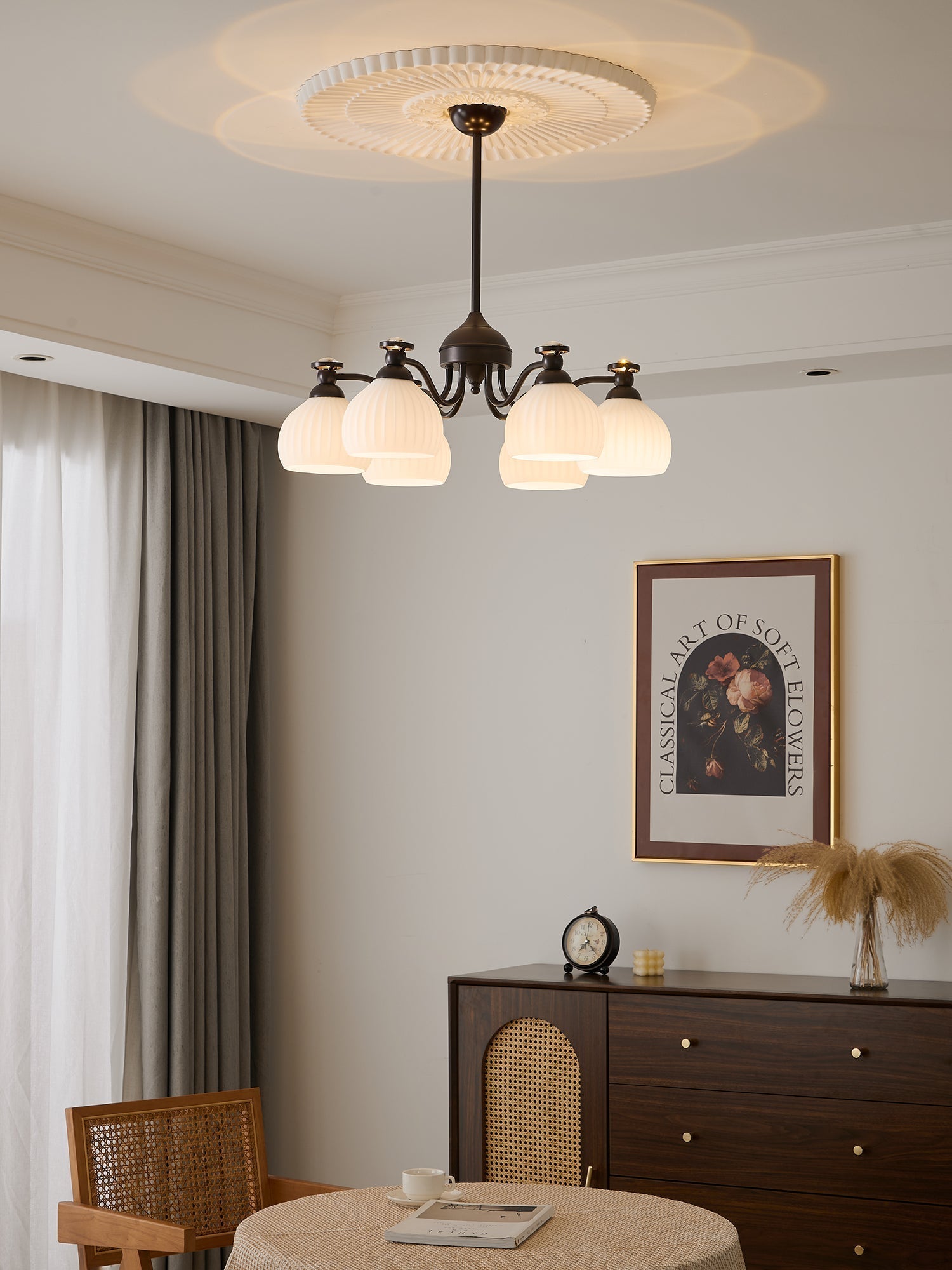 Calaeor Chandelier Premium Élégance en Verre - Neutralighting