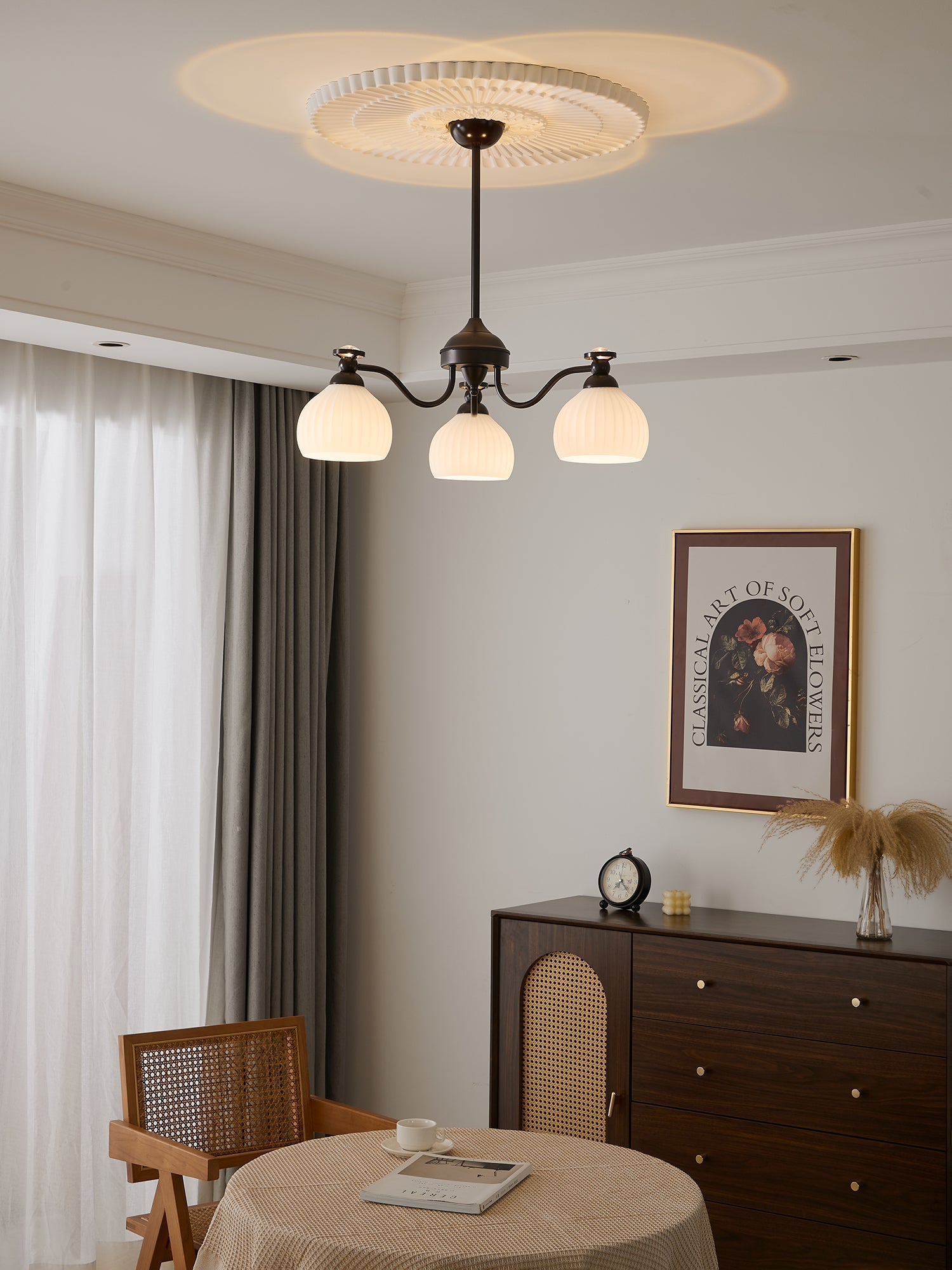Calaeor Chandelier Premium Élégance en Verre - Neutralighting