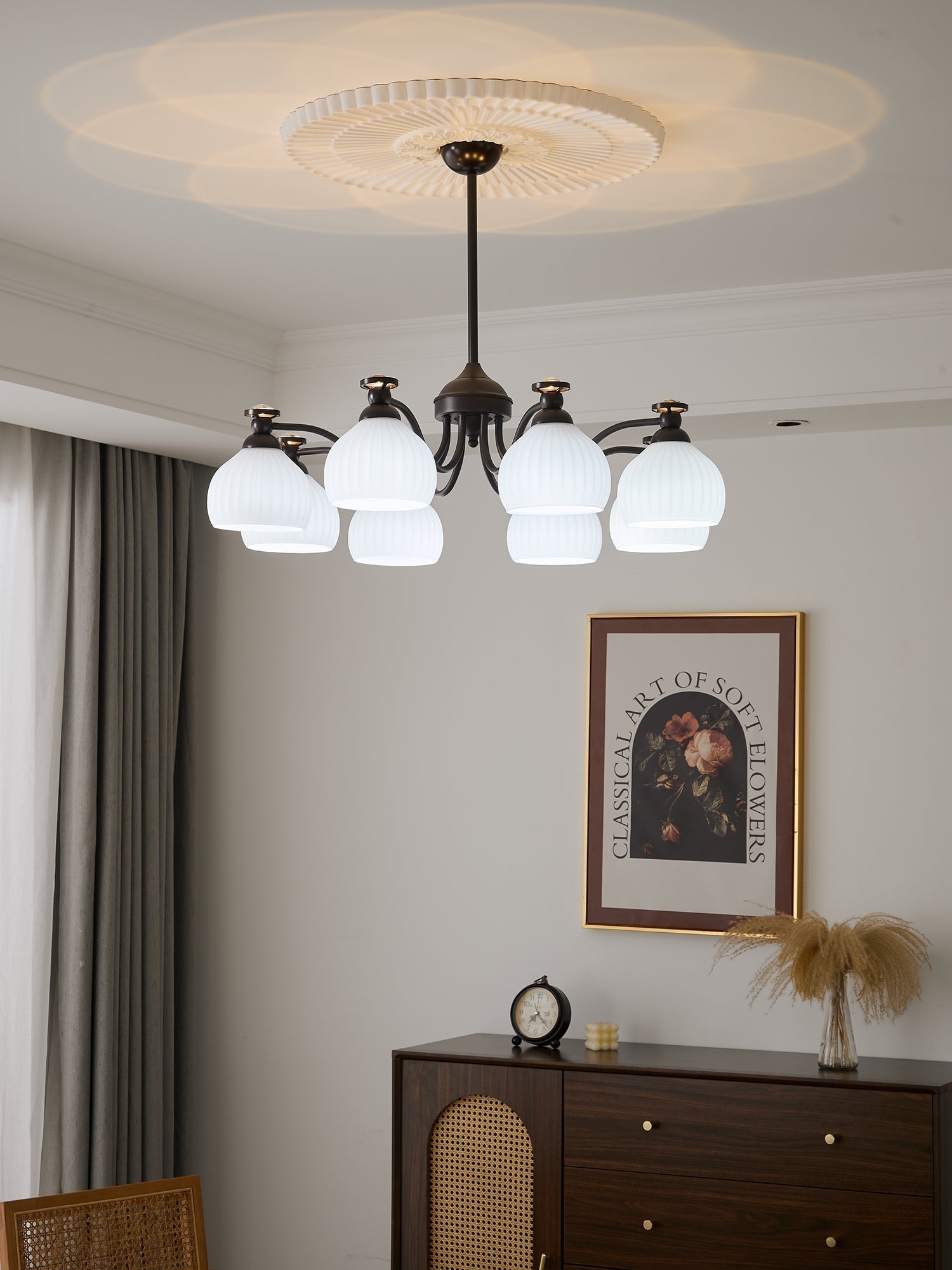 Calaeor Chandelier Premium Élégance en Verre - Neutralighting