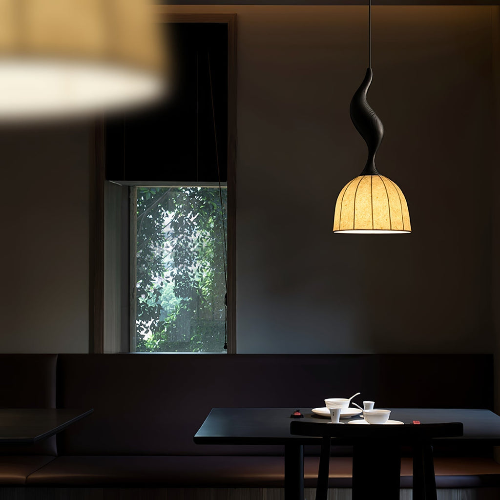 Colire Créativité Tordu Bois Suspension Lumière - Neutralighting
