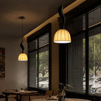 Colire Créativité Tordu Bois Suspension Lumière - Neutralighting