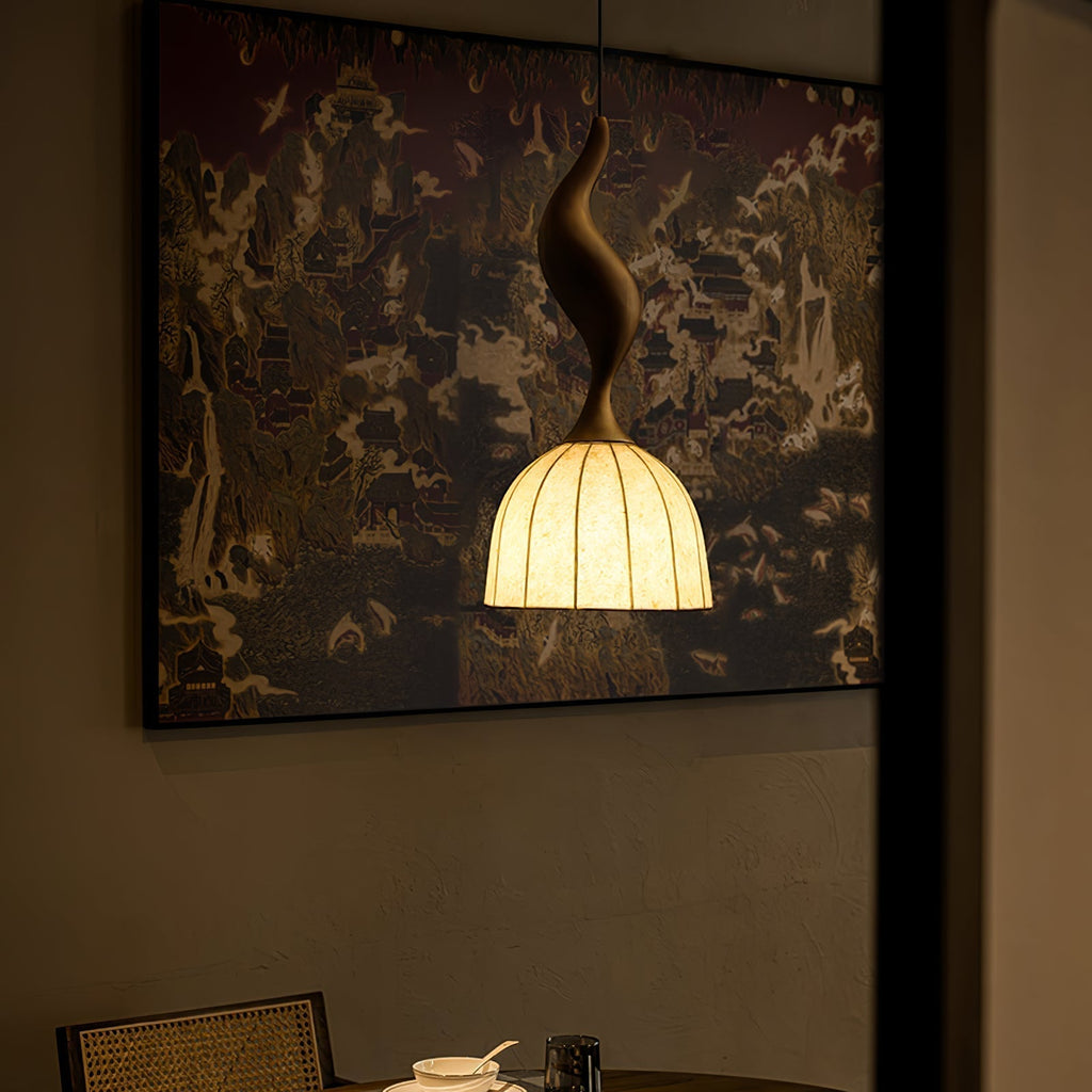 Colire Créativité Tordu Bois Suspension Lumière - Neutralighting