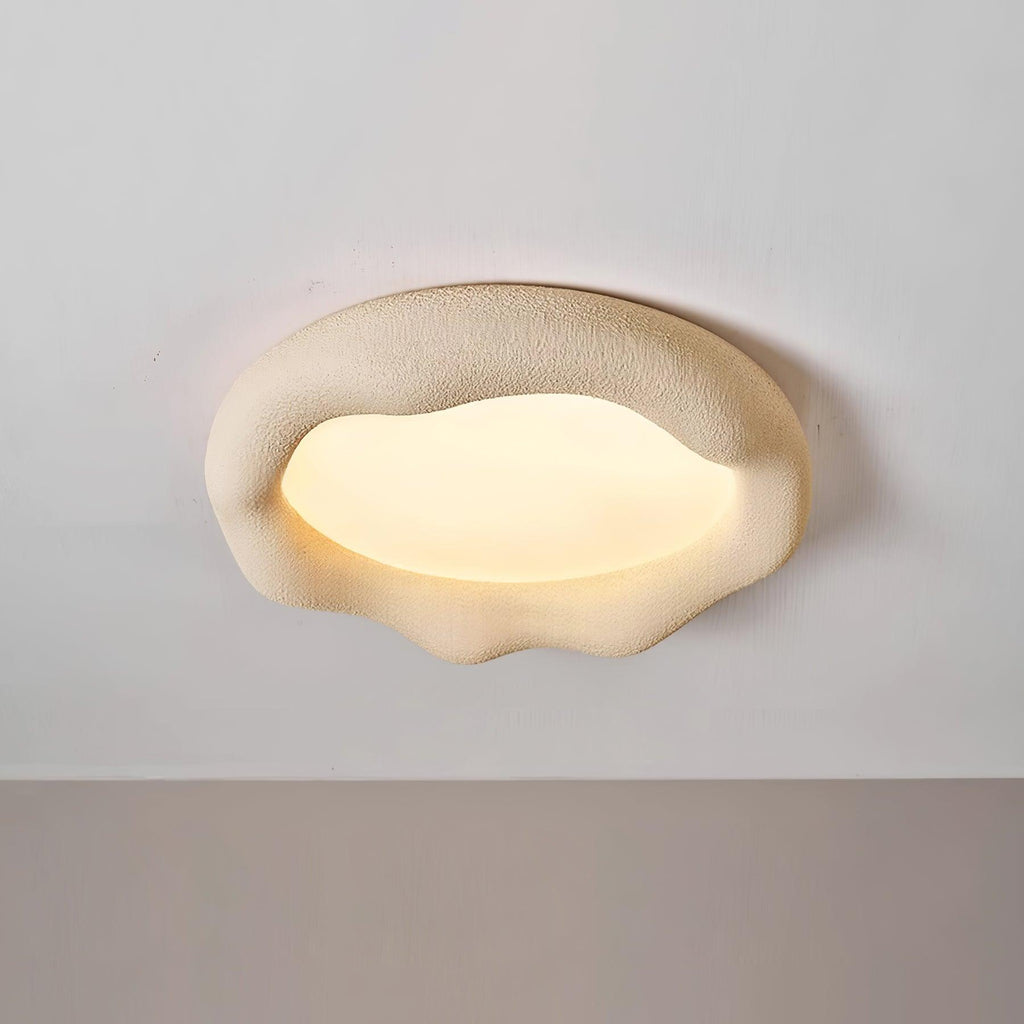 Vesperin Plafonnier en résine organique et fibre de verre, couleur beige - Neutralighting