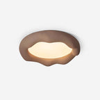Vesperin Plafonnier en résine organique et fibre de verre, couleur beige - Neutralighting