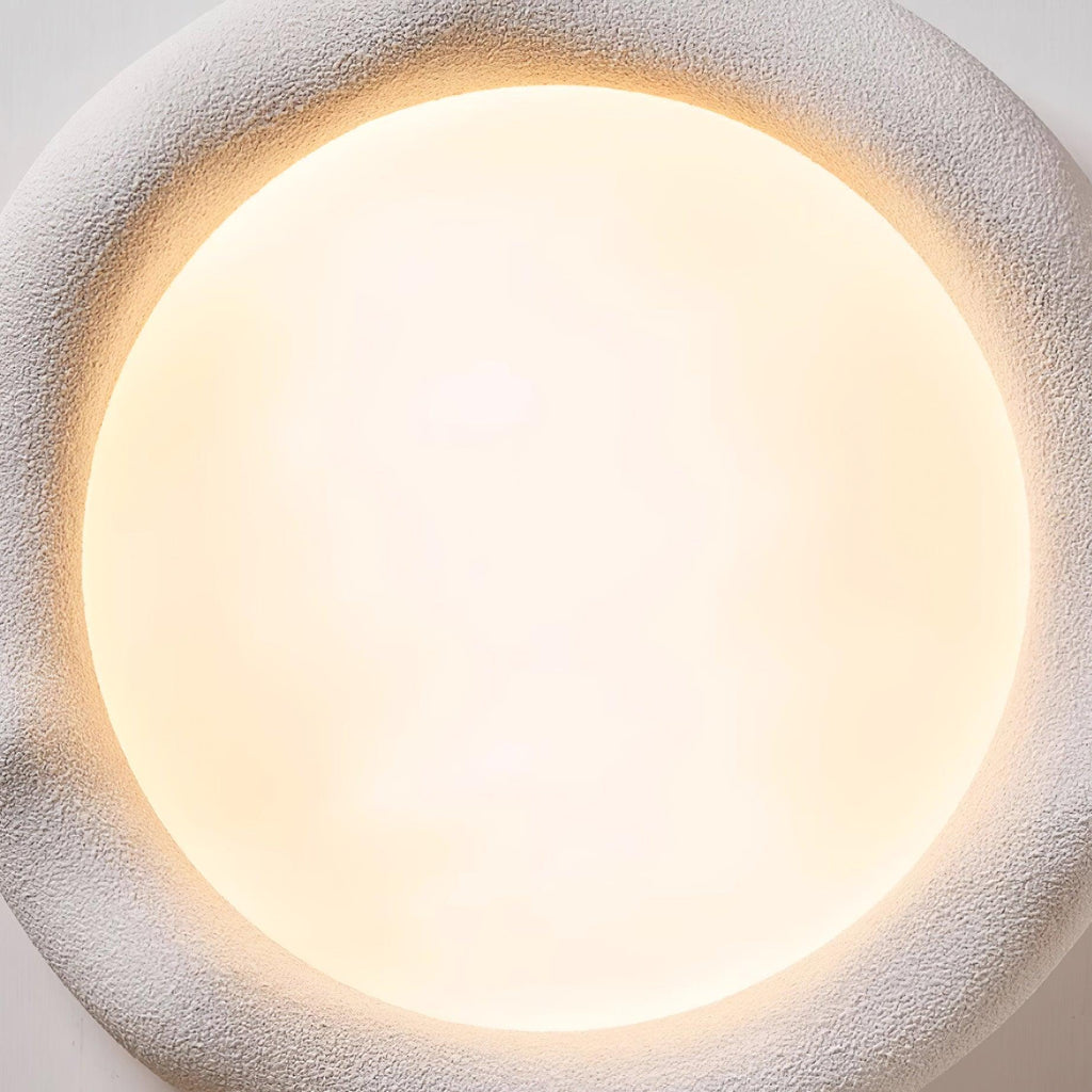 Vesperin Plafonnier en résine organique et fibre de verre, couleur beige - Neutralighting