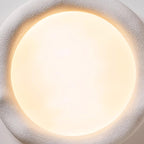 Vesperin Plafonnier en résine organique et fibre de verre, couleur beige - Neutralighting