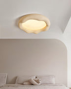Vesperin Plafonnier en résine organique et fibre de verre, couleur beige - Neutralighting
