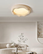 Vesperin Plafonnier en résine organique et fibre de verre, couleur beige - Neutralighting