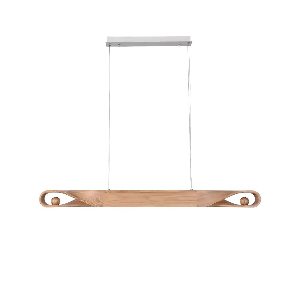 Lustra Suspension en Bois Incurvé Minimaliste - Neutralighting