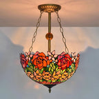 Chandelier Tiffany Bowl-shaped Rose Gypsum - Neutralighting