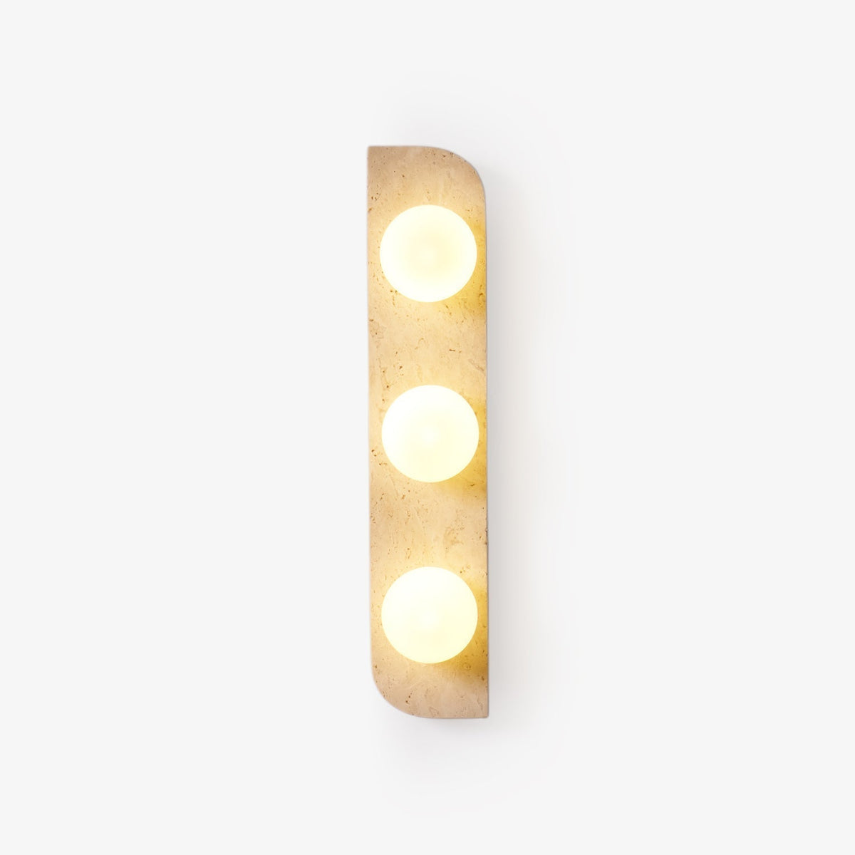 Zophaor Minimalist Travertine Plug-In Wall Light - Neutralighting