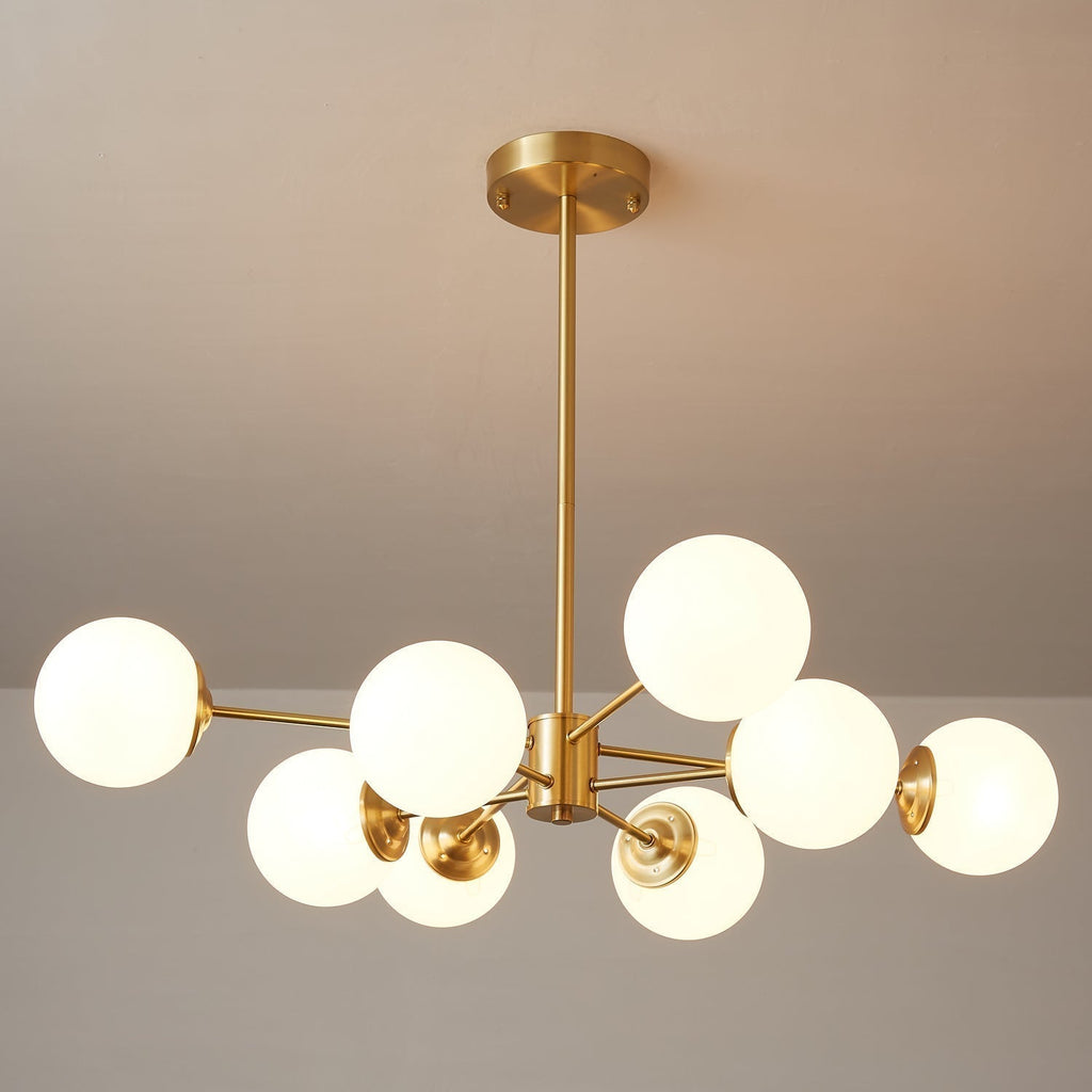 Lustra Lustre Elysium Laiton Boules Givrées - Neutralighting