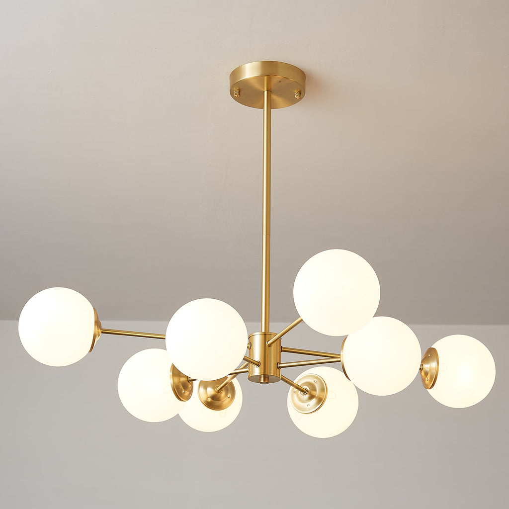 Lustra Lustre Elysium Laiton Boules Givrées - Neutralighting
