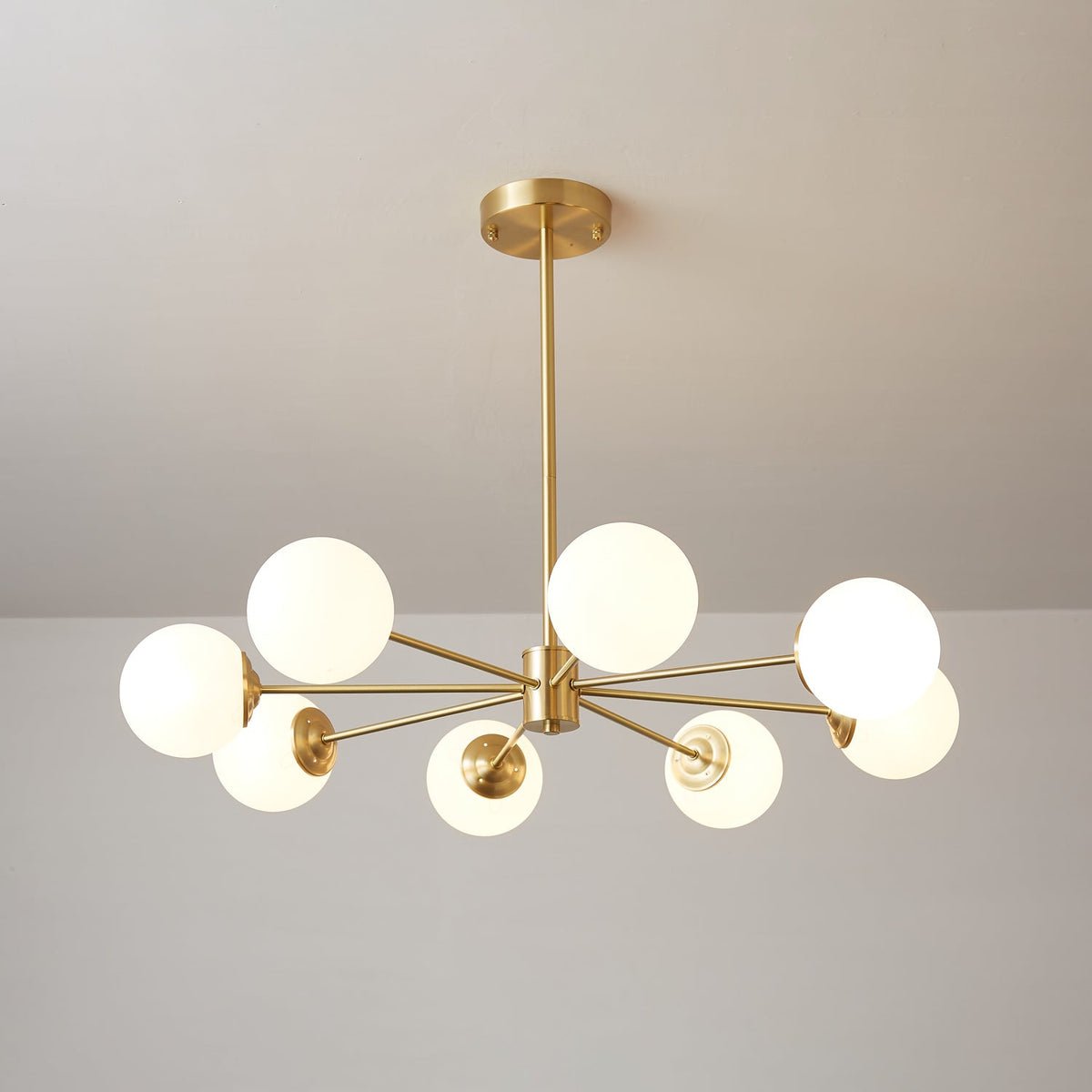 Lustra Lustre Elysium Laiton Boules Givrées - Neutralighting