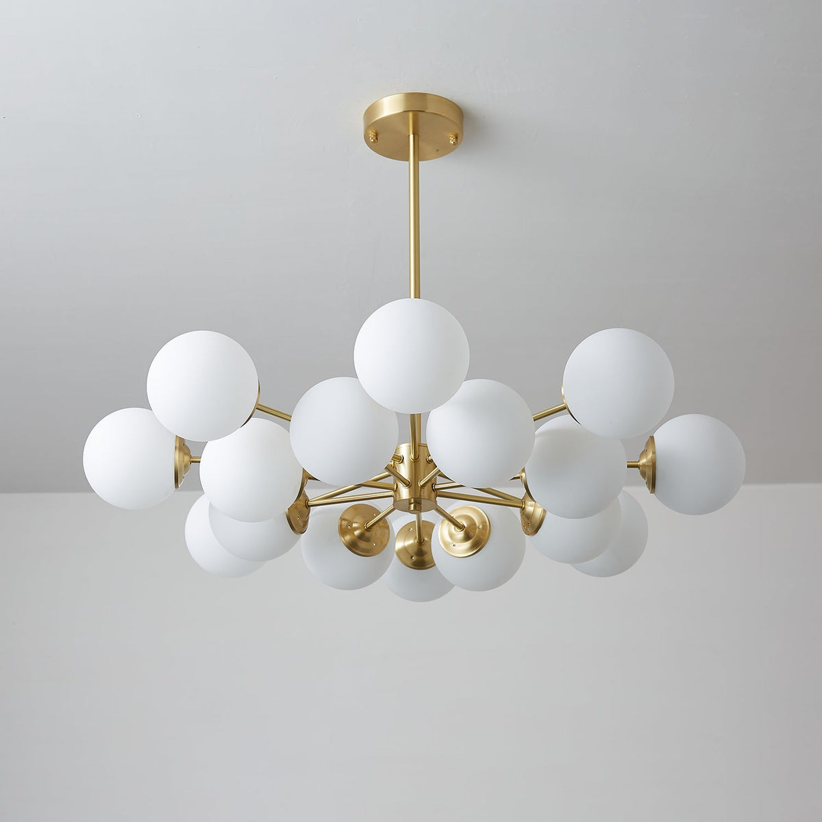 Lustra Lustre Elysium Laiton Boules Givrées - Neutralighting