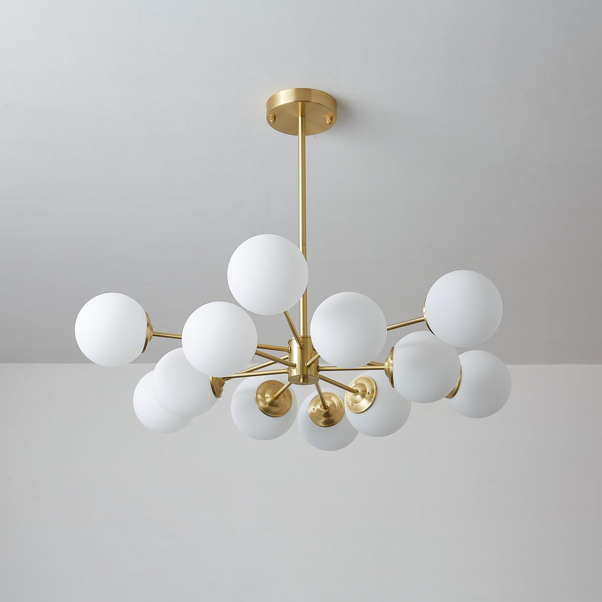 Lustra Lustre Elysium Laiton Boules Givrées - Neutralighting